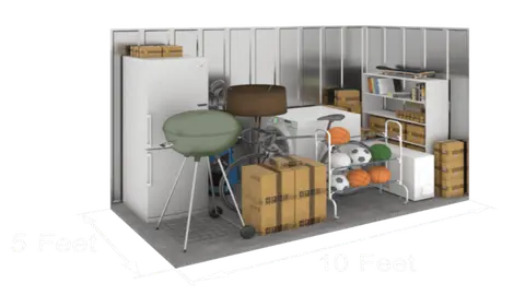 5x10 or smaller storage unit at Valora Storage