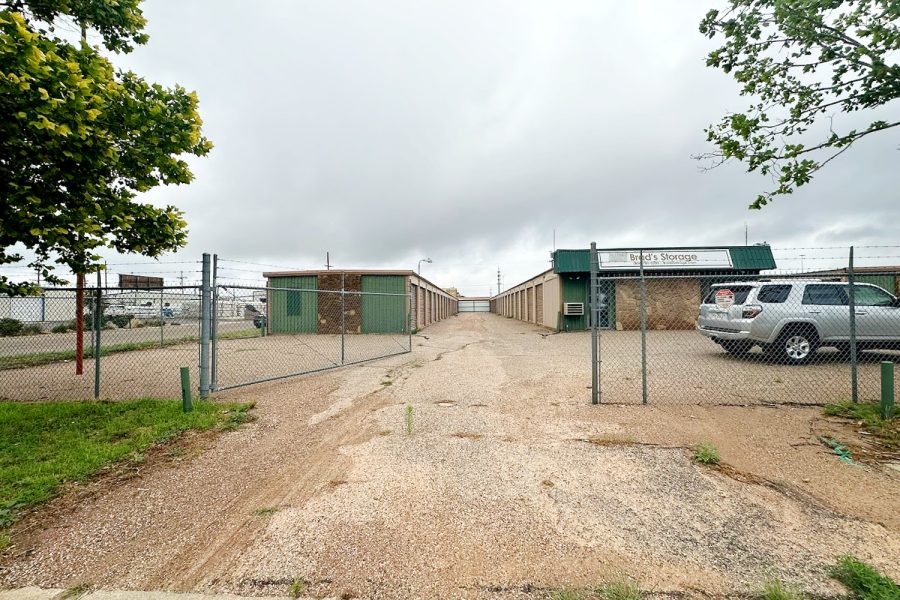 Gated entrance at Valora Storage in Lubbock